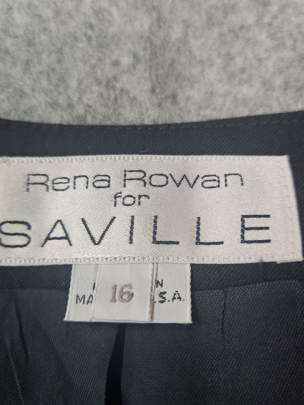 Saville by Rena Rowan Black Tailored Vest with Button Front - Picture 4 of 8